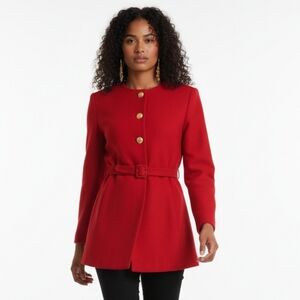 Red Wool Blazer 12 ❤️